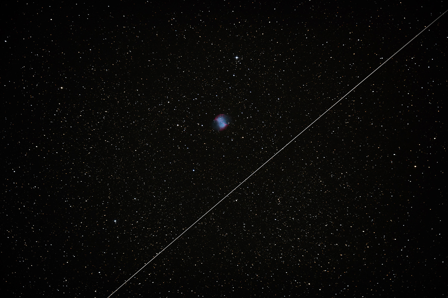 Dumbell-nebulosan (M27) 2015-08-22