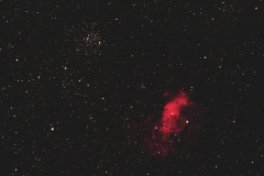 M52 och Bubble nebula 2018-10-07